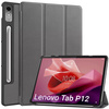 Etui Smart Case do Lenovo Tab P12 12.7 TB370 2023 / Tab P12 TB370, szare - ochronne z podstawką