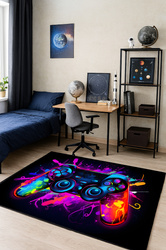Dywan gamingowy 3D ColorPad - nowoczesny wzór 3D do pokoju gracza