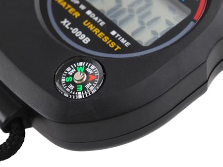 Electronic digital stopwatch with compass timer