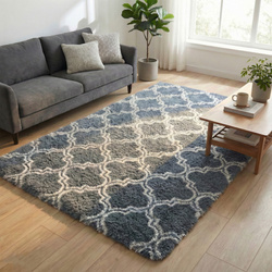 Dywan Shaggy Decor 80x150 cm, srebrny - miękki, przyjemny w dotyku, do salonu i sypialni
