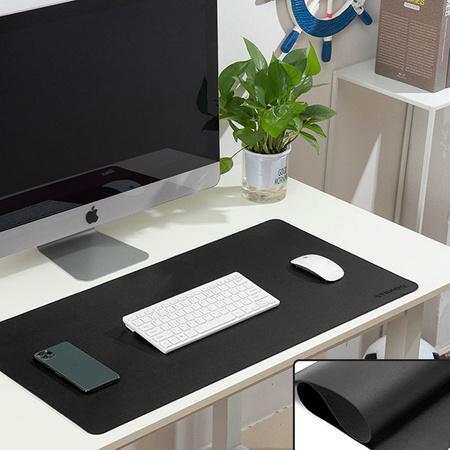 Desk mat mouse pad large Strado 90x45 (Black)