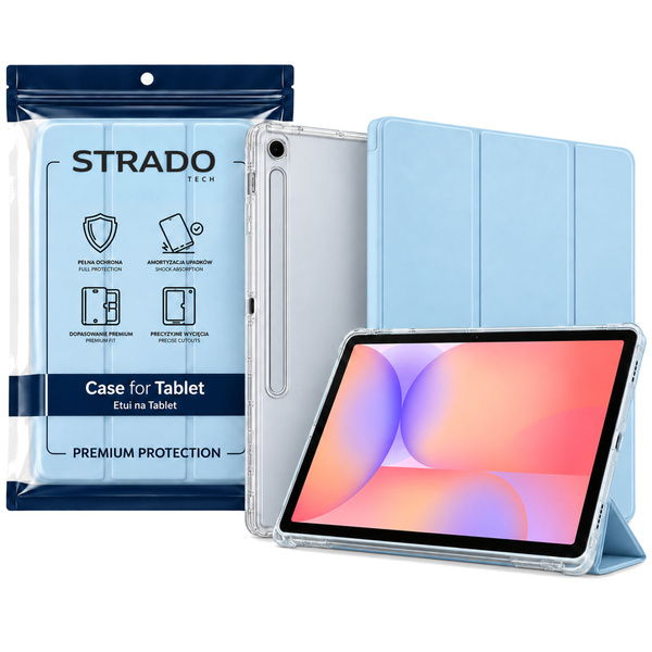 Etui do Galaxy Tab S10 Lite 10.9/ S10 FE/ S9 FE/ S9/ S8 z miejscem na rysik - niebieskie