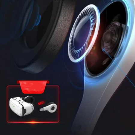Okuliare VR 3D 360 Shinecon G02EF so slúchadlami - na smartfón