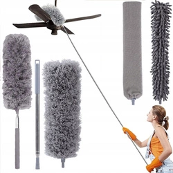 Miotełka teleskopowa do kurzu 3w1 250cm szczotka zmiotka zestaw XXL, szara