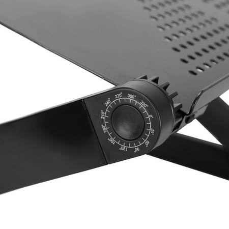 Folding stand with cooling fan for tablet laptop up to 17" F2 (Black)