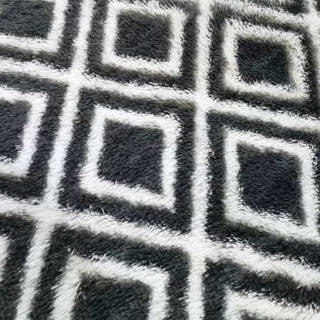 Dywan do salonu shaggy DECOR antypoślizgowy miękki puszysty modny 160x200 Black Cube