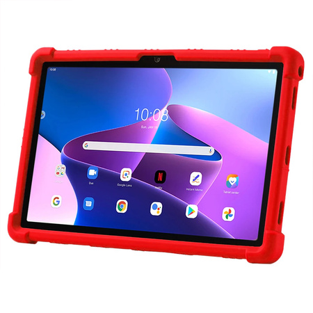 Puzdro Armor na Lenovo Tab 10.1 2025 / XU, červené - ochranné so stojanom