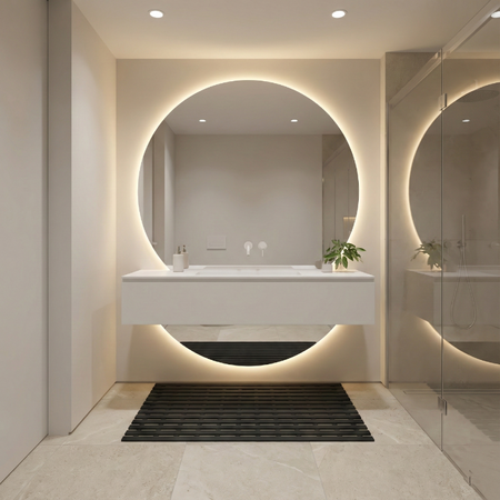 MATA łazienkowa antypoślizgowa POD PRYSZNIC brodzik do sauny basenu 43x61, czarna