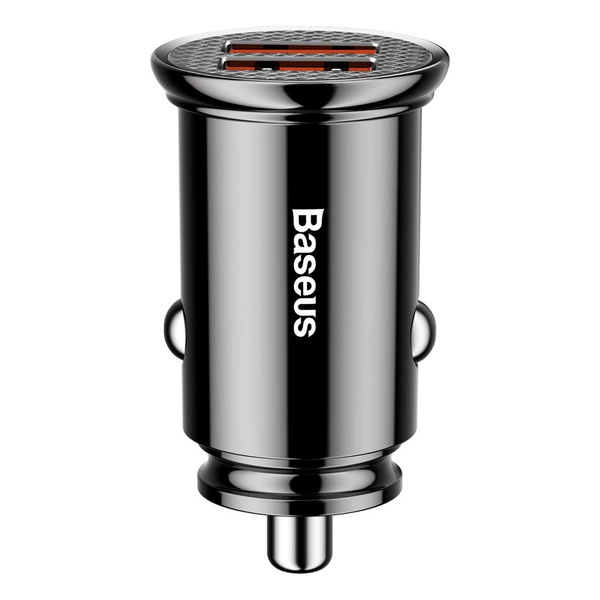 Baseus Circular inteligentná nabíjačka automobilová 2x USB QC3.0 Quick Charge 3.0 Scp Afc 30W