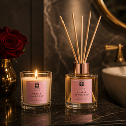 Zestaw Dyfuzorów zapachowych Rose & Black Oud