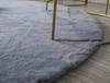 Rabbit Strado 150x150 Silver round rug (Light gray)