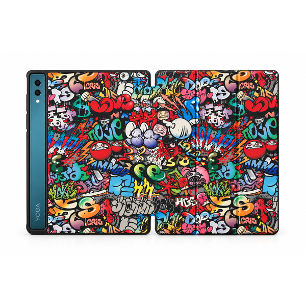 Etui graficzne do Lenovo Yoga Tab Plus 12.7 2025 TB520FU ZAEG0022PL z klapką i podstawką