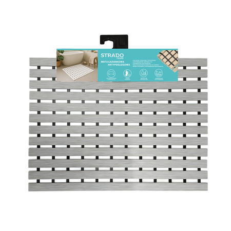 Mata łazienkowa antypoślizgowa do łazienki do wanny pod prysznic 43x61cm (Szara)