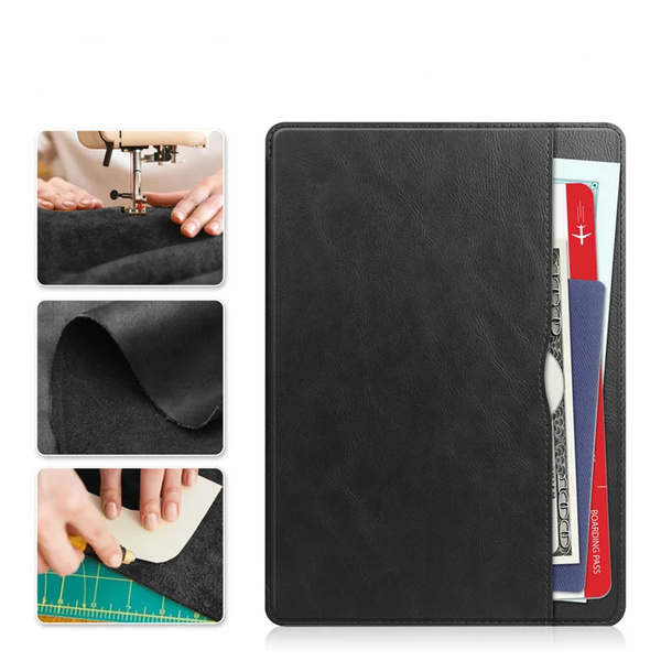 Leather case with pockets for Lenovo Tab M11 TB330FU 10.95" (Black)