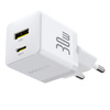 Nabíjačka sieťová Baseus Palm 30W USB-C USB-A, biela