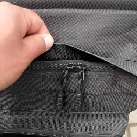 Wodoodporna torba rowerowa duża 8 kieszeni na bagażnik sakwa 18L, czarna