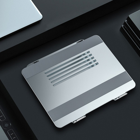 Nillkin ProDesk silver adjustable aluminum laptop stand for office and home use