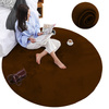 Rabbit Strado 100x100 round rug Carmel (Brown)