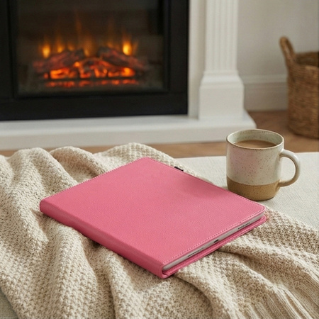 Puzdro otočné na iPad 10.9 2022 Gen. 10 / iPad 11 2025 A16 Gen. 11, ružové - ochranné so stojanom