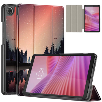 Etui Graficzne do Lenovo Tab One 8.7 25 TB305FU TB305XU, ochronne z podstawką