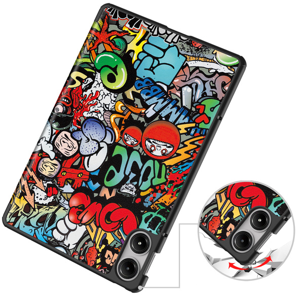 Puzdro grafické na Xiaomi Redmi Pad Pro 12.1 2024 / Poco Pad 12.1 s klapkou - ochranné so stojanom