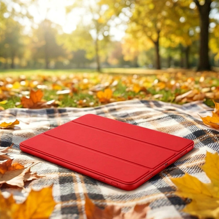 Puzdro Smart case na Apple iPad Mini 4 5 2015 / 2019 s klapkou wake up sleep / Apple iPad Mini 4 / Apple iPad Mini 5, červené - ochranné