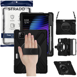 Etui pancerne Armor do Xiaomi Pad 7 / 7 PRO / Pad 8 / 8 PRO / Pad 9 z uchwytem - czarne