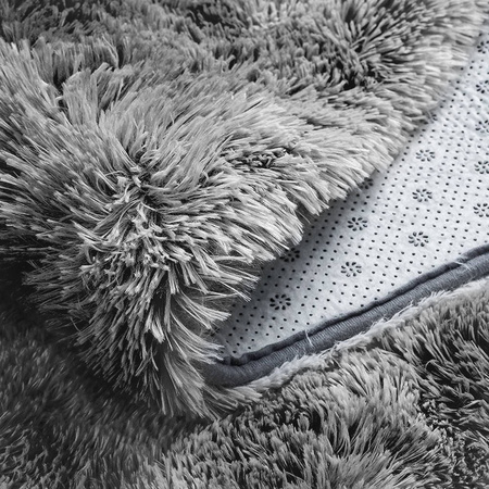 Shaggy Ombre Strado Round Carpet 150x150 OmbreSilver (Light Gray)