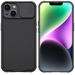 Etui Nillkin Camshield Pro do iPhone 14 Plus osłona aparatu plecki, czarne - ochronne z podstawką