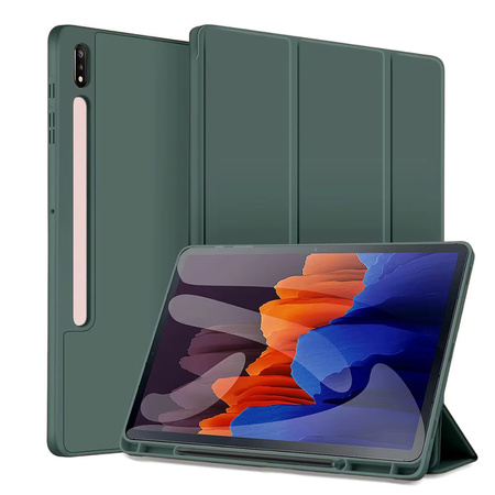 Etui Smart z uchwytem na rysik do Samsung Galaxy Tab S9 FE/S9/S10 FE, zielony