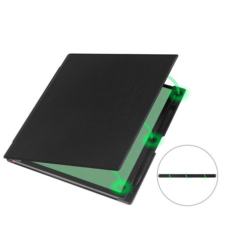 Puzdro Smart na Onyx Boox Note Air 4C 10.3 s klapkou wake up, čierne - ochranné