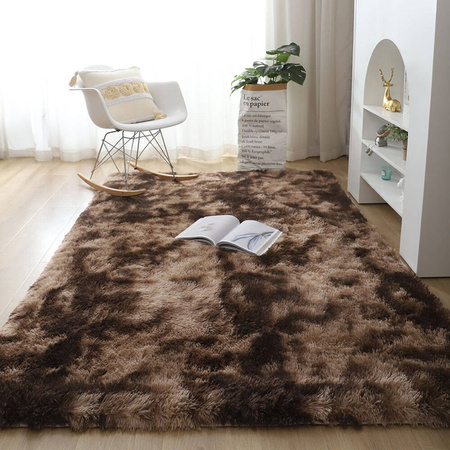 Dywan Ombre Shaggy Strado 100x150 OmbreCoffee (Brązowy)