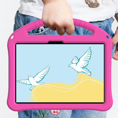 Puzdro FunColor na Xiaomi Pad 7 / Pad 7 Pro 11.2 pancierové / Xiaomi Pad 7 Pro, ružové - ochranné so stojanom