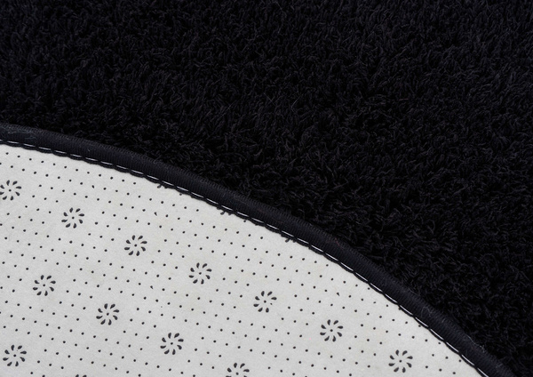 Alpaca Strado 300x300 round carpet - AlpaBlack