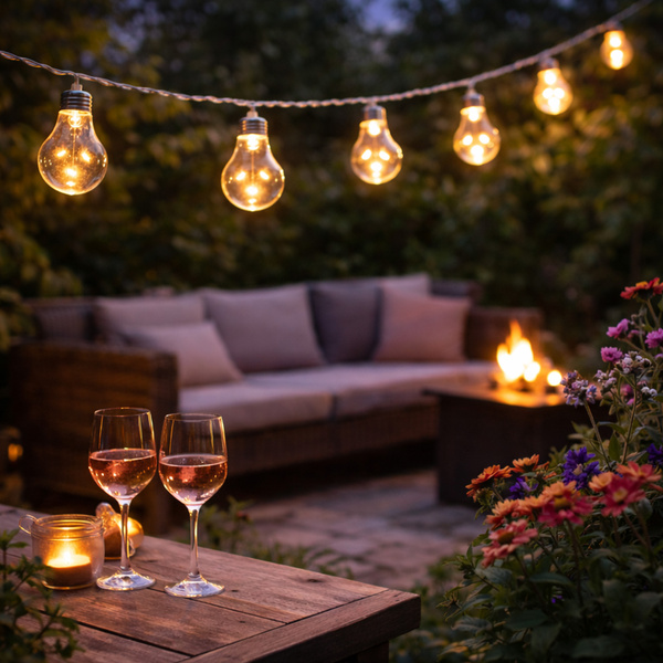 Lampki imprezowe na ogród 50LED WW