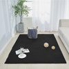 Rabbit Strado room rug 200x250 Black (Black)