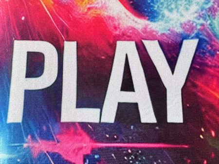 3D Strado LET'S PLAY gaming carpet 140x200 cm modern theme for gamer's room
