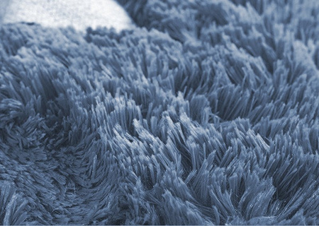 Shaggy Strado SilverFur rug 160x220 cm light gray - soft plush carpet for living room and youth room