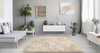 Shaggy room carpet Strado 140x200 CreamBeige (Beige)
