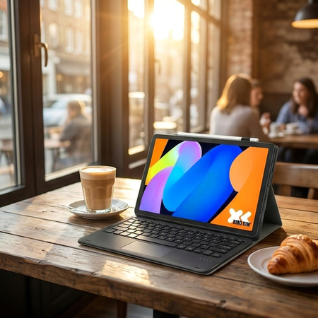 Puzdro s klávesnicou na Lenovo Idea Tab 11 2025, čierne - ochranné so stojanom