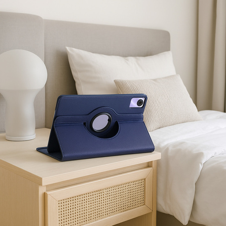 Puzdro otočné 360 na Xiaomi Redmi Pad SE 2023 11, tmavomodré - ochranné so stojanom, prístup k portom a tlačidlám
