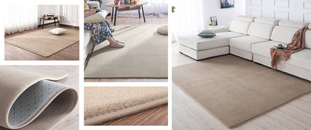 Dywan Polar 160x220 cm, beżowy PolarBeige - miękki do salonu i sypialni