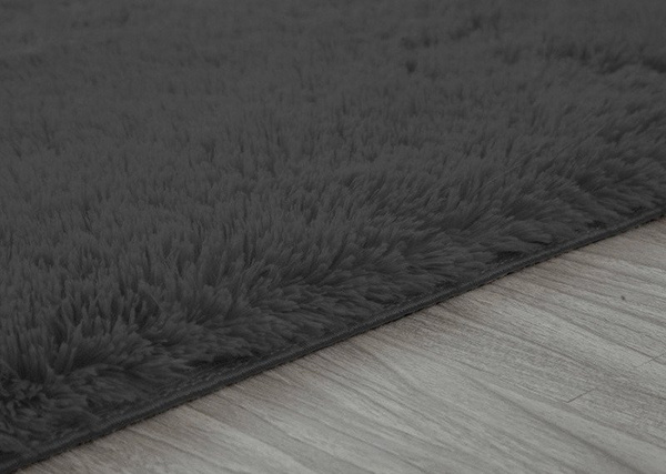 Koberec Shaggy 250x300 cm, tmavý sivý GreyNight - mäkký, huňatý do obývačky a spálne