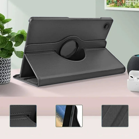 360 Rotating Case for Samsung Galaxy Tab A9 8.7 (Black)