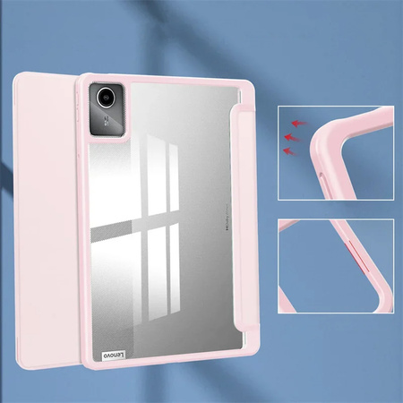 Smart Crystal Case for Lenovo Tab M11 TB330FU 10.95" (Pink)
