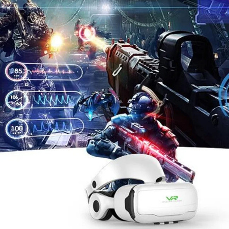 Okuliare VR 3D 360 Shinecon G02EF so slúchadlami - na smartfón