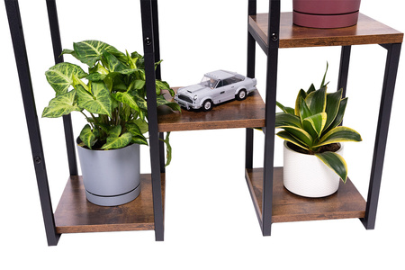 PANORAMA standing metal flower and plant stand - 6-tier VENGE