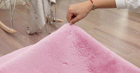 Rabbit Strado round rug 180x180 SakuraPink (Pink)