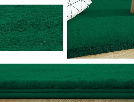 Rabbit Strado room rug 200x200 BottleGreen (Green)