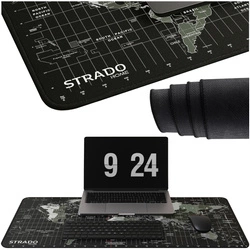 Duża podkładka pod myszkę laptop Gamingowa mata na biurko 90x40 XXL, czarna